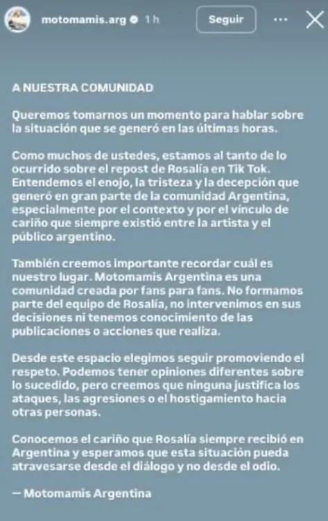 el-comunicado-del-fans-club-de-rosalia-foto-captura-instagrammotomamisarg-6SA7QRNUVFAFDATDEQVLL2TXII