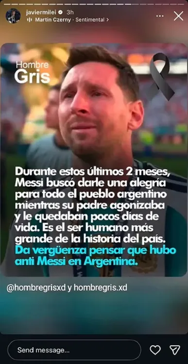 posteo-milei-messi