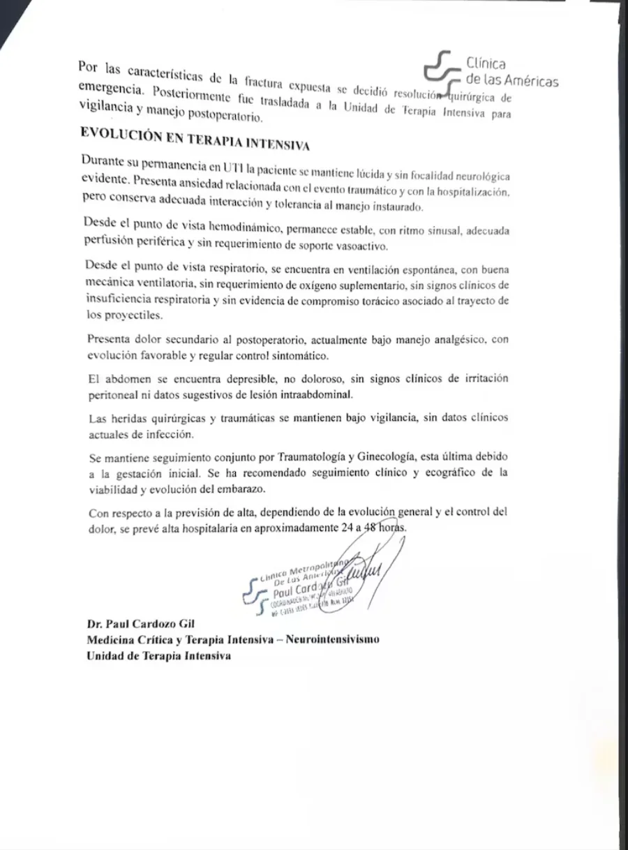 la-clinica-de-las-americas-dijo-que-la-mujer-M3BKU7UPXJCPDGSVMGG4YMT52A