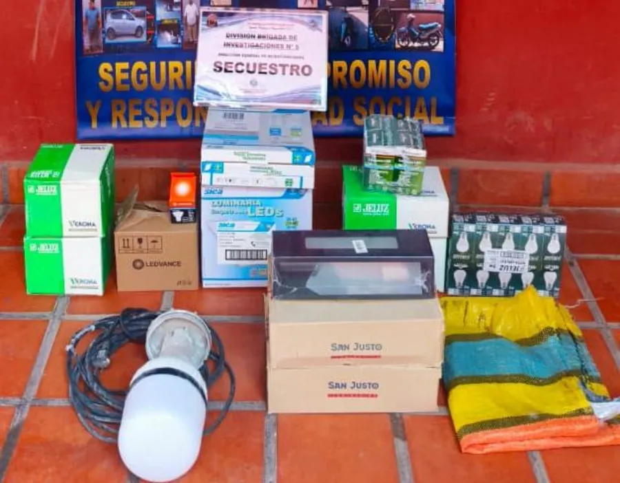 Investigadores de Joaquín V. González detuvieron a dos hombres por el robo de materiales eléctricos