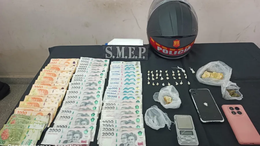 Campo Santo: un procedimiento policial culminó con el secuestro de más de 800 dosis de estupefacientes
