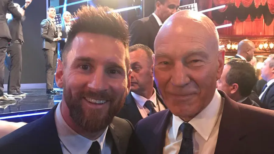 Murió Patrick Stewart: su increíble anécdota sobre su encuentro con el “Dios” Lionel Messi